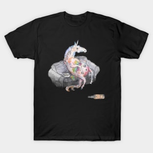 drunk unicorn- T-Shirt